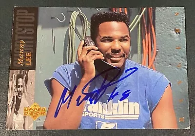 Manny Lee Auto - Signed IP Autograph 1994 Upper Deck #216 - MLB Texas Rangers • $15