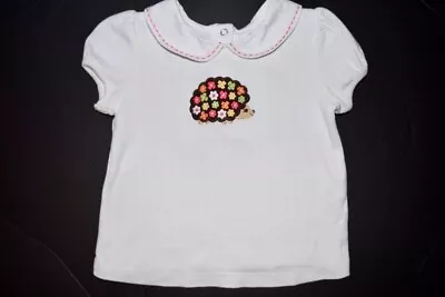 Euc Gymboree Girls Vintage Fall For Autumn Ivory Hedgehog S/s Shirt Size 3t • $10