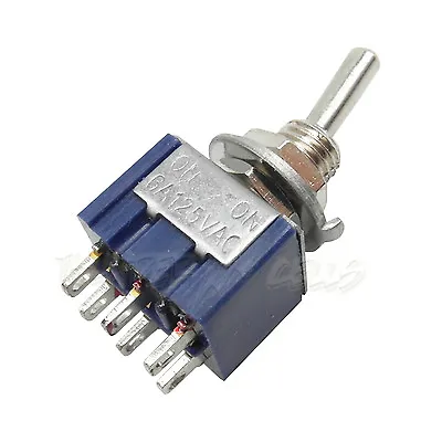 20 Pcs ON-ON DPDT 6A 250VAC Mini Toggle Switches 2 Position 6 Pin US Free Ship • $11.61