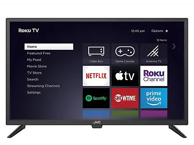 JVC 32  720p HD LED Roku Smart TV With Airplay & 300+ Free Streaming Channels • $109.99