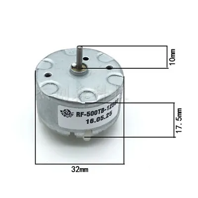 Mabuchi RF500TB-12560 Motor DC 1.5V 6V 12V 4600RPM 32mm DC Motor Spray Machin Jn • $2.81