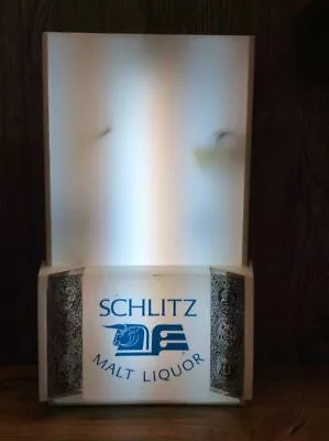 Vintage Schlitz Malt Liquor Lighted Bar Advertising Sign Works! B2 • $29.99
