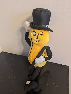 1991 Mr. Peanut 18  Plush Stuffed Doll With Scarf Cane Hat Planters Nabisco Nut • $15