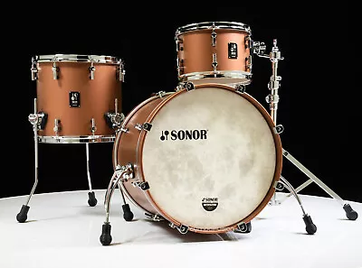 Sonor SQ1 20  3pc Shell Pack - Satin Copper Brown • $3229