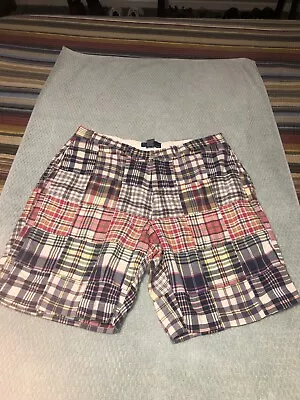 Polo Ralph Lauren Shorts Mens 36 Plaid Patchwork Madras • $9.99