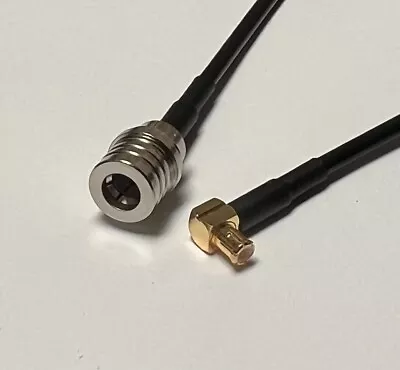 RG174 QMA Male To MCX Male L Coaxial 50 Ohm Cable Pick Length USA Fast Shipping • $9.89