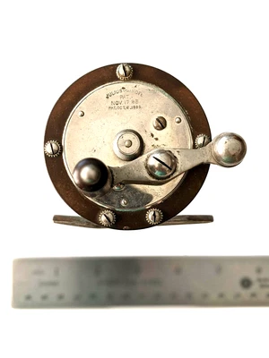 $120 • Buy Antique Julius Vom HOFE No. 2 Classic Small Bait Cast Reel -  2&1/2  Diameter