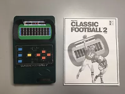 Mattel Classic Football 2 Handheld Electronic Video Game (43567) • $25