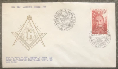 £4.99 • Buy FDC Special Stamp Cover Masons Masonic Luxembourg 1979 Antoine Meyer