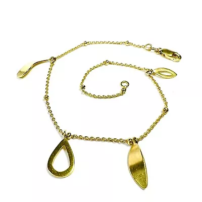 Lead Drop Bracelet In Solid 14k Yellow Gold Bracelet 7.5  • $249.99