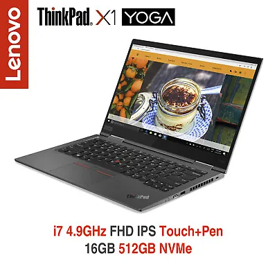 ThinkPad X1 Yoga I7 4.9GHz FHD Touch Pen 16GB 512GB IR 2Y Premier OS Warranty • $1424.95