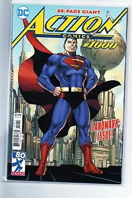 DC Action Comics 1000 Comic High Grade NM 9.0 Key Superman Jim Lee Cover Hot Fun • £6.99