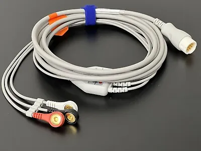 Philips MP2/X2 3 Leads Snap ECG EKG Cable - Same Day Shipping • $26