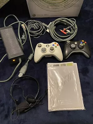 Microsoft Xbox 360 Go Pro Video Game Console 60gb With Controllers And Games • $160