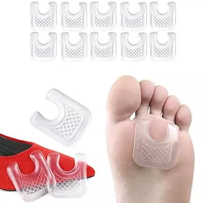 10 Pieces Waterproof Toe Cushions Pads U-Shaped Gel Callus Pads From Rubbing  • $13.92