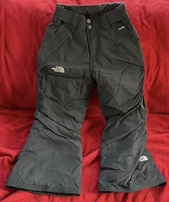 $16 • Buy The North Face Girls Snow Pants S Black  Insulated Hyvent Winter Ski Snowboard
