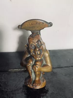 $61.65 • Buy Vintage New Forest Pixie Brass Door Knocker - Gargoyle Brass Door Knocking