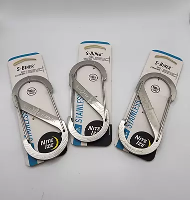 #5 Stainless Steel S-Biner Brand New 3 Pack • $15