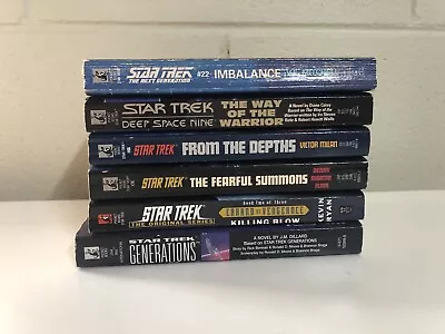 Star Trek Bulk Book Lot 6 Books - Next Generation Deep Space 9 Generations • $34.99