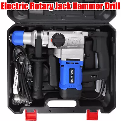 Electric Rotary Jack Hammer Drill 3500W Demolition Breaker SDS Plus Chisel +Case • £53.10