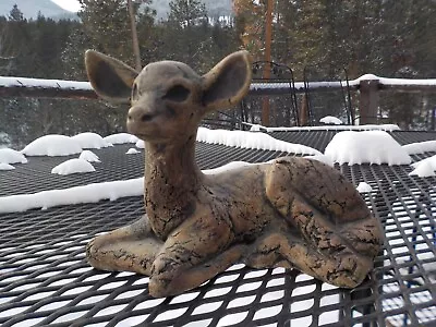 Stan Langtwait Resting Deer Sculpture Mt St Helens Ash Clay • $8