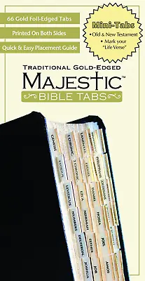 Majestic Traditional Gold Bible Tabs Mini Novelty Book – October 1 2008 • $7.72