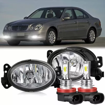 Pair LED Fog Light Lamp W/ Bulbs For Mercedes Benz W211 E320 E350 E550 2007-2009 • $104.67