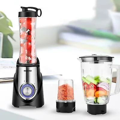 £29.99 • Buy High Speed Professional Food Blender Powerful Smoothie Maker Mixer Chopper 3in1