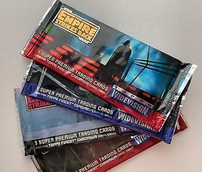 (1) Sealed Pack 1995 Star Wars Topps THE EMPIRE STRIKES BACK Widevision Cards • $13.31