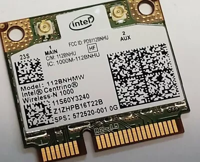 New HP 572520-001 Intel WiFi Link 1000 112BNHMW Bgn PCIe Half 60Y3240 60Y3241 • $11.89
