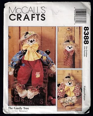 Sewing Pattern Uncut - McCall's Crafts 8388 The Family Tree - Scarecrows • $2.50