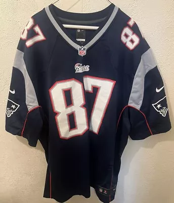 New England Patriots Rob Gronkowski #87 Nike On Field NFL Football Jersey 3XL • $60