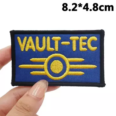 Fallout Embroidered Vault-Tec Logo Patch Applique With Hook Back • $12.95