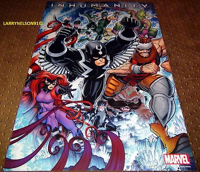 Inhumans Poster Marvel 24x36 Inhumanity Crystal Medusa Black Bolt Lockjaw Maxim • $9.99