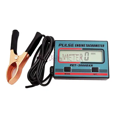 Digital 1~99999 Minutes Meter Tachometer Inductive Engine Gauge RPM Timer LCD • $41.32