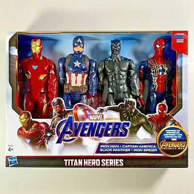 Marvel Avengers Action Figures Set X 4 Titan Hero Series NEW IN BOX • £24.99