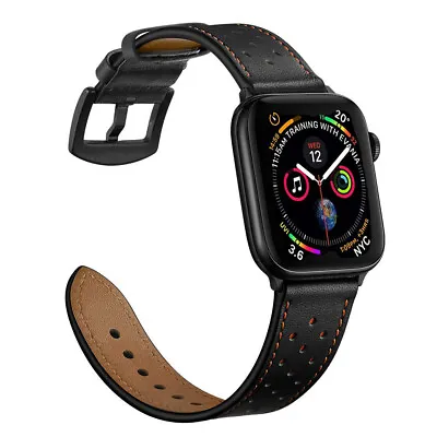 44/42mm Apple Watch Band Premium Leather Band Strap Series 9 8 7 6 5 4 3 49/45mm • $12.99
