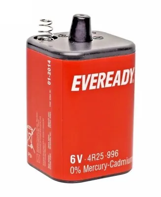 Eveready Pj996 4r25 996 6v Lantern Battery Energizer Original /brand New • £9.99