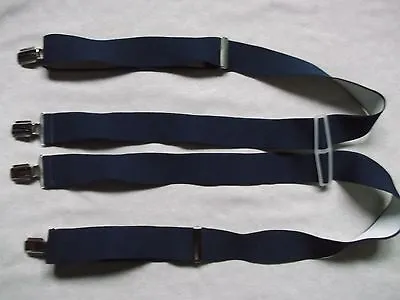 £22.99 • Buy Braces Suspenders Mens Vintage CLIP ON 1970s SKA NAVY 