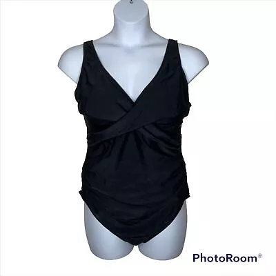 Summer Sunshine Size 2XL Swim Suit Black MATERNITY SWIMSUIT Criss Cross Front • $16