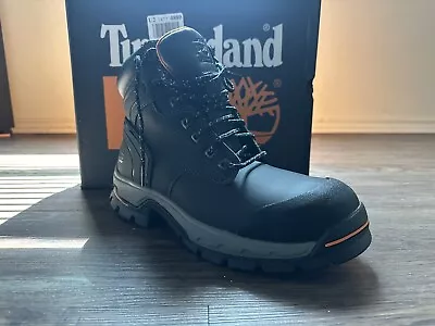 Timberland Pro Series - Steel Toe Boots - Men Size 9 Black Good Condition • $60