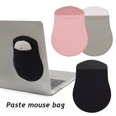 Wireless Mouse Storage Pouch Mouse Holder Adhesive Stick On Mouse Storage Bag + • $4.52