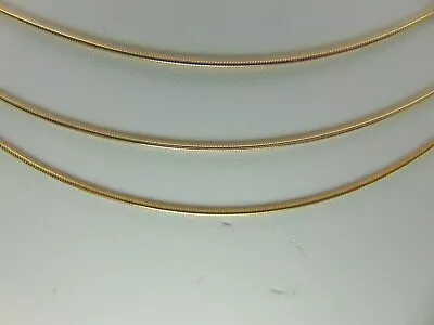 9ct Gold Round Snake Chain  1618 20 Inch   9cn19/0232 • £141.27