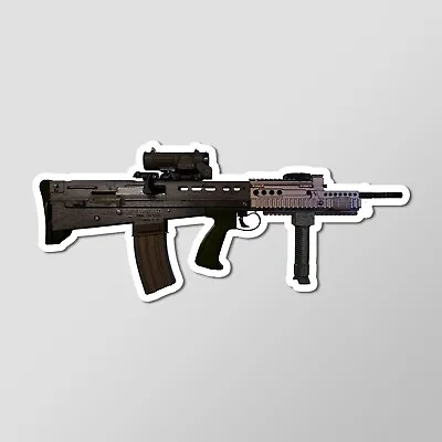 L85A2 Bullpup Assault Rifle Gun Sticker Laptop Sticker Vinyl Decal 4  Length • $4.99