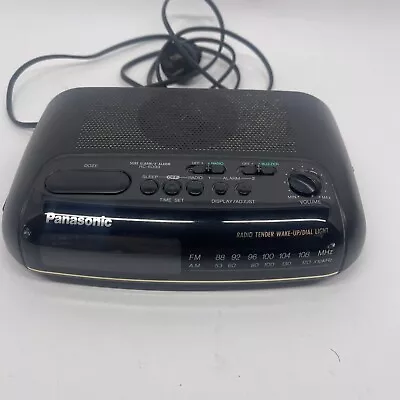 Panasonic RC-6099 AM/FM Dual Alarm Clock Radio Vintage Battery Back Missing • $28.90