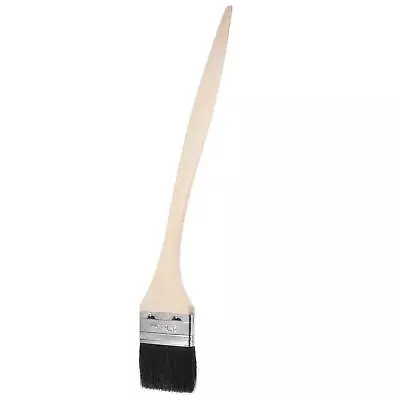 Bent Radiator Paint Brush 17  Length 2.5  Width Bristle Long Wood Handle • £7.32