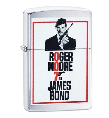 Genuine Zippo Lighter James Bond 007™ Roger Moore For Your Eyes Only Movie Fans • $85.45