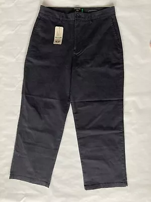 Dockers Mens Pants Black W32xL26.5 Weekend Chino High Straight Ankle Water  Less • $12.99