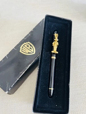 $30 • Buy Looney Tunes BUGS BUNNY Black & Gold Pen Warner Bros Vintage 1990’s Collector