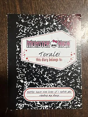 Monster High Toralei Diary Book Booklet 2011 1st Wave • $13.99